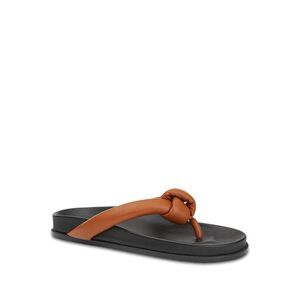 LAFAYETTE 148 NEW YORK Womens Brown Footbed Bristol Almond Thong Sandals 40